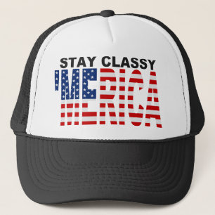 Blijf Classy'MERICA Trucker Hat Trucker Pet