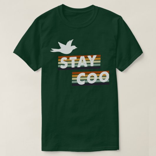 Blijf Coo  duivenduiven overvallen T-shirt (Design voorkant)