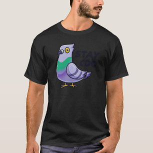 Blijf Coo Pigeon Bird Owner Ornitholoog 1 T-shirt