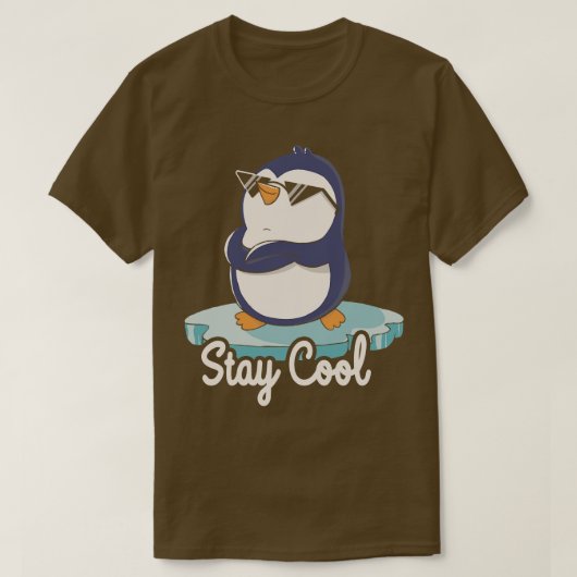 Blijf Cool Funny Penguin van Tobe Fonseca T-shirt (Design voorkant)