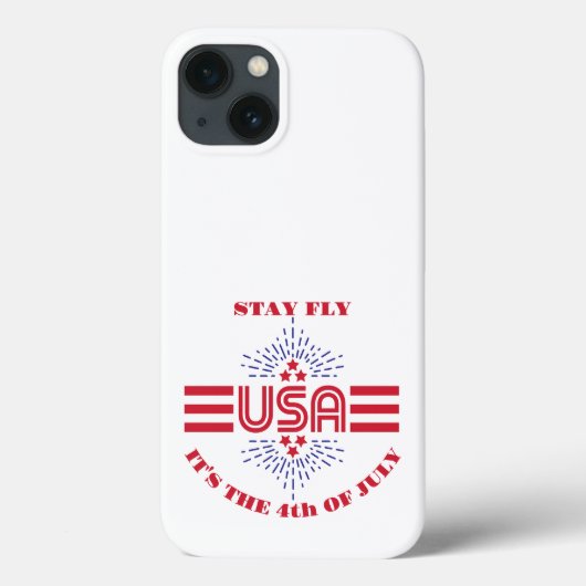 Blijf cool, het is 4 juli Case-Mate iPhone case (Achterkant)