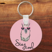 Blijf Cool Llama Sleutelhanger (Voorkant)