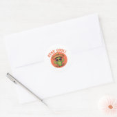 Blijf cool. ronde sticker (Envelop)