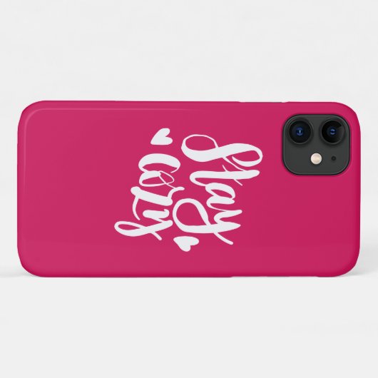 Blijf Cozy Case-Mate iPhone Case (Achterkant (horizontaal))