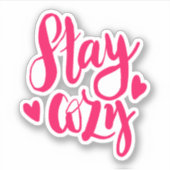 Blijf Cozy Sticker (Voorkant)