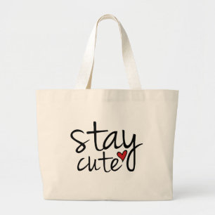 Blijf Cute Canvas tas