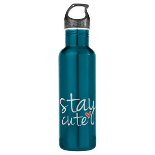 Blijf Cute Water Bottle, grijs Waterfles