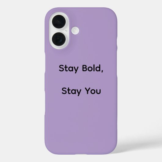 Blijf Dapper iPhone Hoesje (Achterkant)