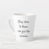 Blijf dicht bij latte mok (Linkerhoek)