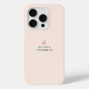 Blijf Dicht bij Wat Je Geneest Minimaal Motiverend iPhone 15 Pro Case