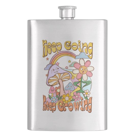 Blijf doorgaan, blijf groeien - Paddenstoelen & bl Flacon (Voorkant)