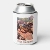 Blijf doorgaan Inspirerend coddiwompling schildpad Blikjeskoeler (Blikje Achterkant)