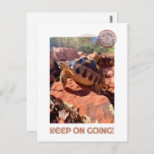 Blijf doorgaan Inspirerend coddiwompling schildpad Briefkaart (Voorkant / Achterkant)