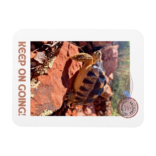 Blijf doorgaan Inspirerend coddiwompling schildpad Magneet (Horizontaal)