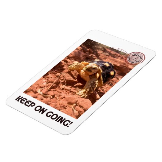 Blijf doorgaan Inspirerend coddiwompling Turtle Magneet (Linkerzijde)