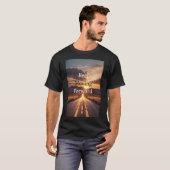 Blijf doorgaan met motivatie t-shirt (Voorkant volledig)