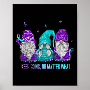 Blijf doorgaan met wat Gnome Suicide Prevention wa Poster