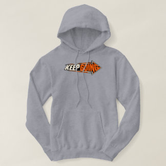 Blijf Doorgaan Pijl | Vintage Motiverende Streetwe Hoodie