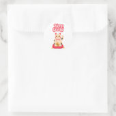 Blijf Doorgaan Ronde Sticker (Tas)