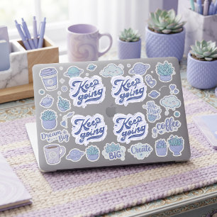 Blijf Doorgaan Sticker