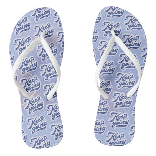 Blijf Doorgaan Teenslippers (Voetbed)