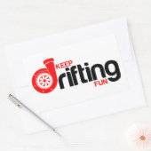Blijf drijven rechthoekige sticker (Envelop)