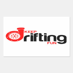 Blijf drijvende kracht rechthoekige sticker