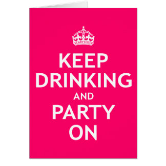 Blijf Drink en partij aan