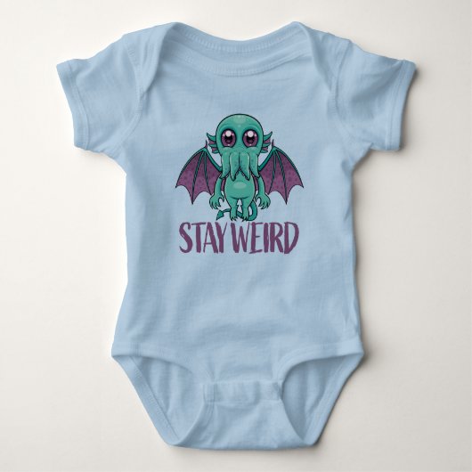 Blijf een rare Cute Cthulhu Monster Romper (Voorkant)