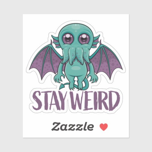 Blijf een rare Cute Cthulhu Monster Sticker (Vel)