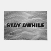 Blijf een tijdje geborsteld metaal Abstract Deurmat (Voorkant)