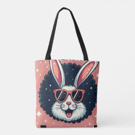 Blijf Egg-aangehaald!: Retro Easter Bunny Vibes Draagtas
