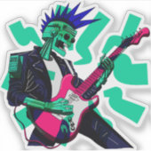 Blijf elektrisch sticker (Voorkant)