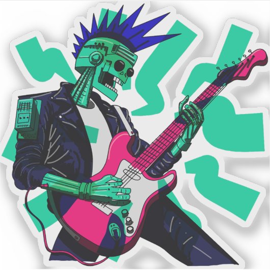 Blijf elektrisch sticker (Voorkant)