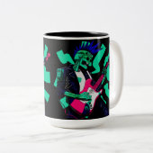 Blijf elektrisch tweekleurige koffiemok (Voorkant rechts)