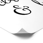 Blijf  en wees mooi | Poster kalligrafiescript (Hoek)