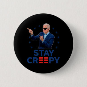 Blijf eng grappig anti Joe Biden conservatieve Rep Ronde Button 5,7 Cm