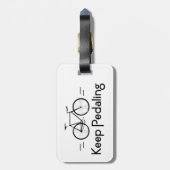 Blijf fietsen bagagelabel (Achterkant verticaal)