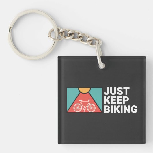 Blijf fietsen  sleutelhanger (voorkant)