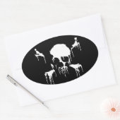 Blijf Frosty Ovale Sticker (Envelop)