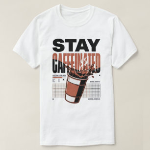Blijf Geactiveerd Neon Punk Koffiebeker T-shirt
