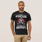BLIJF GEFOCUST EN BEEST T-SHIRT (Voorkant volledig)