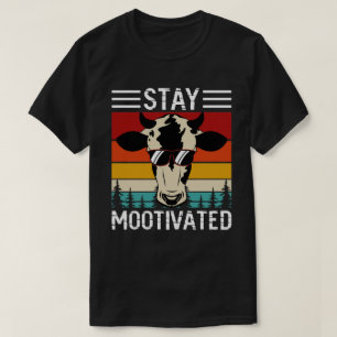 Blijf gemotiveerd Carnivoor Dieet Rundvlees Sunset T-shirt