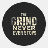 Blijf gemotiveerd ronde sticker (Voorkant)