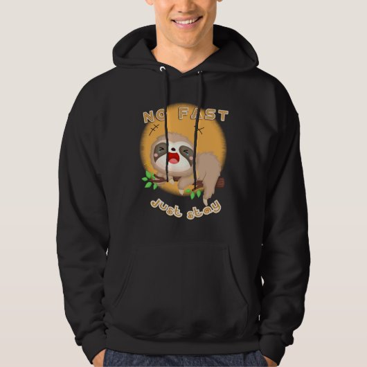 Blijf gewoon lui hoodie (Voorkant)