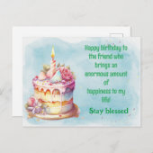 Blijf gezegend briefkaart (Voorkant / Achterkant)