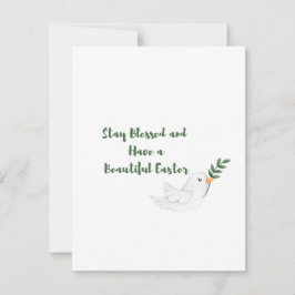 Blijf gezegend en prettig Pasen op een Feestdagenkaart