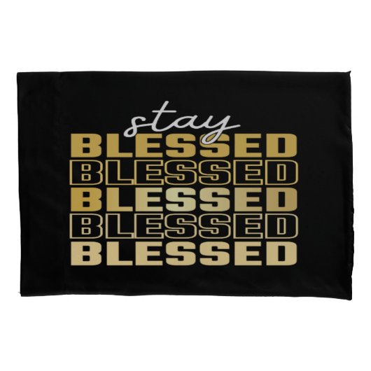 Blijf gezegend Kussenslopen (Voorkant-Links)