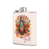 Blijf gezegend met kleurrijke kalkoen heupfles (Links)