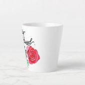 Blijf gezegende koffie-mok latte mok (Voorkant)